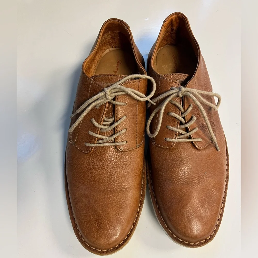 Tommy Bahama Tan Leather Gilford Oxford‎ Derby Shoes Sz. 10